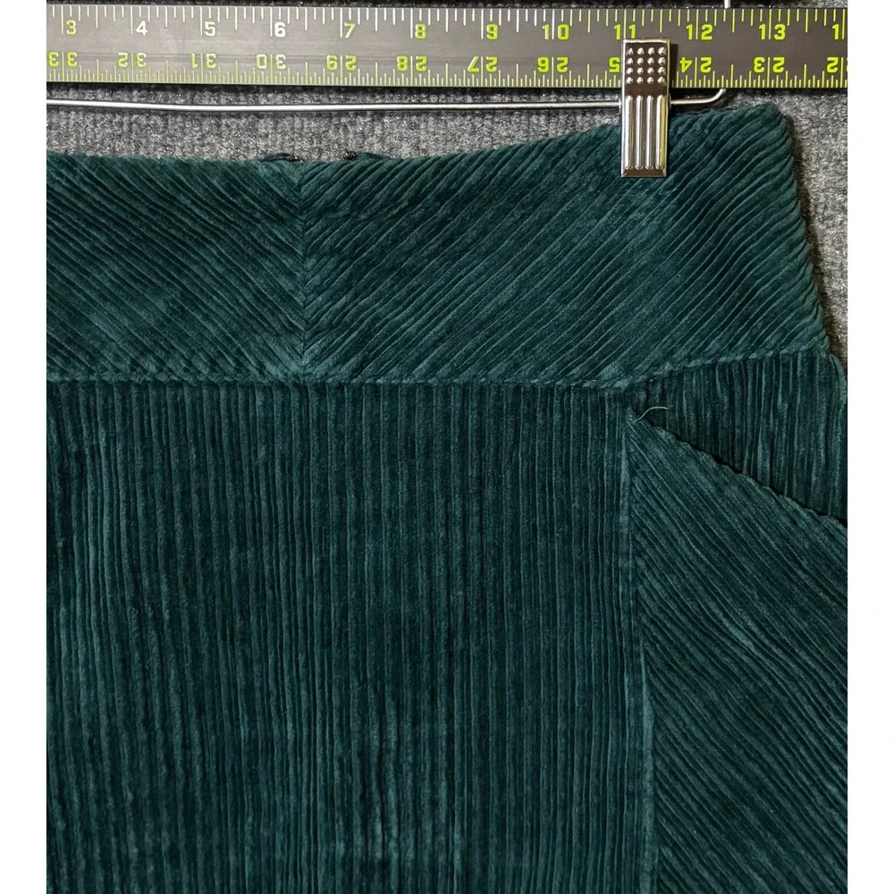 Maeve Anthropologie Womens 0 Skirt Emerald Green Corduroy‎ Mini